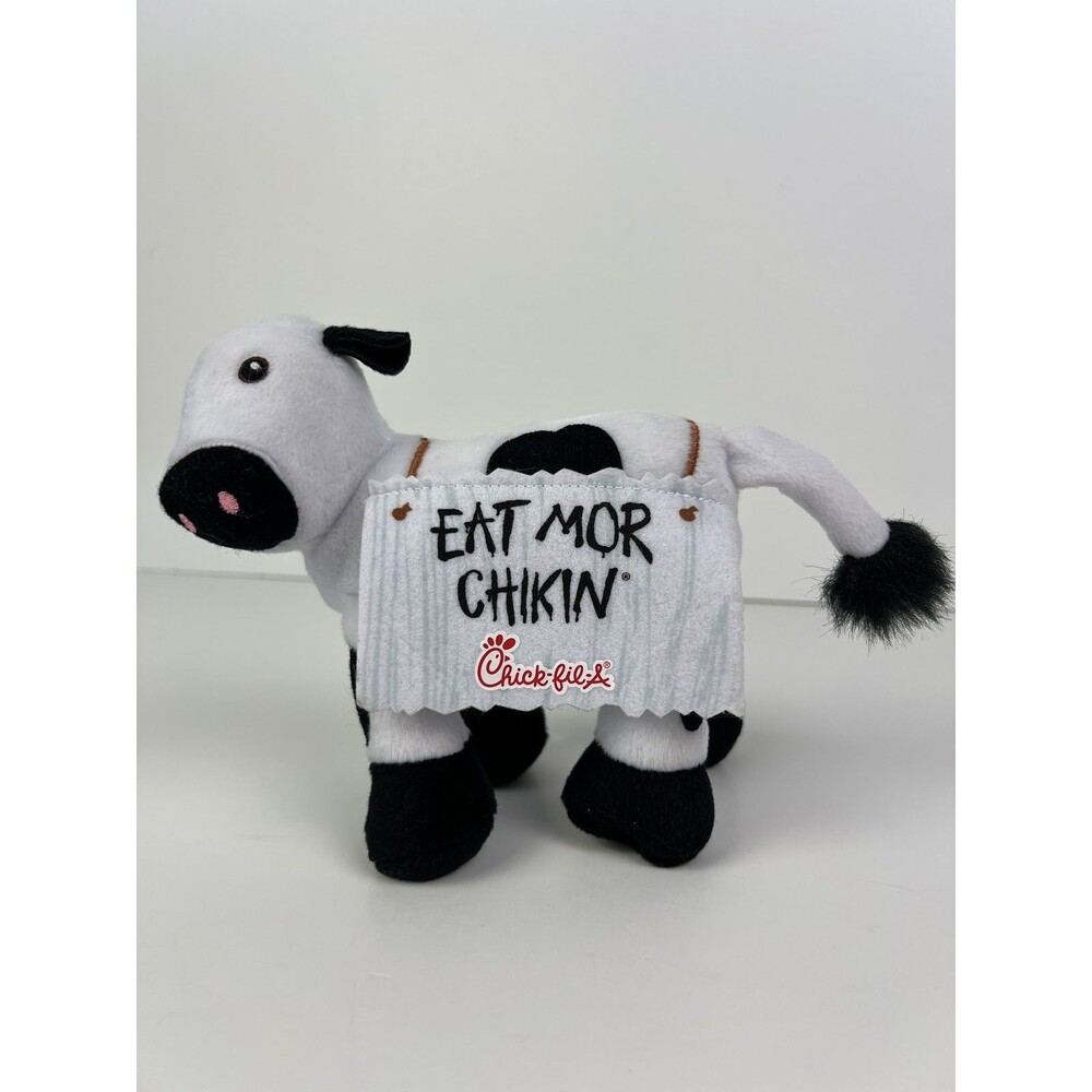 Chick-fil-A Eat Mor Chikin Plush Cow Stuffed Animal Strottman 2017 Collectable
